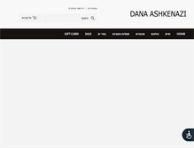 Tablet Screenshot of danaashkenazi.com